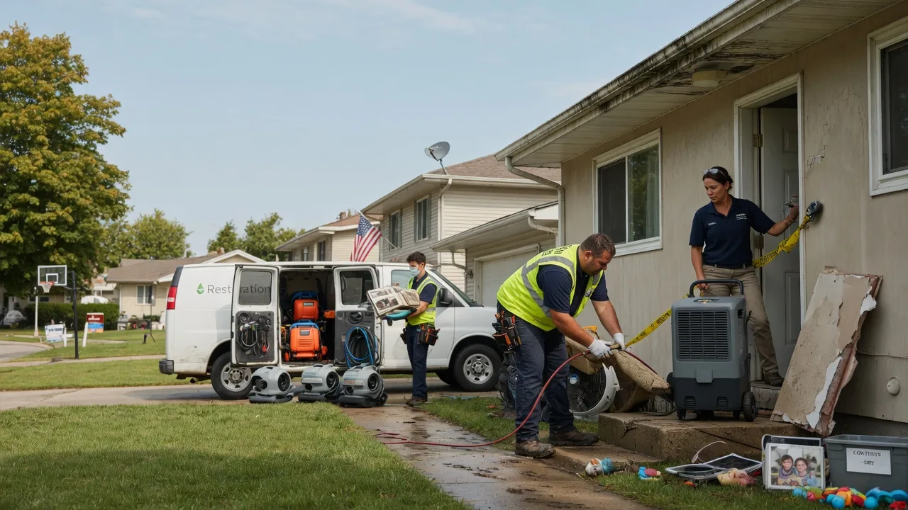 Water Damage Restoration in Oakwood, IL near me
